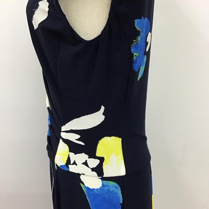 ローレンラルフローレン LAUREN RALPH LAUREN ワンピース ひざ丈スカート 250665469001 ドレープ 4 総柄 マルチカラー / マルチカラー /  レディース USED 古着 中古 10117380