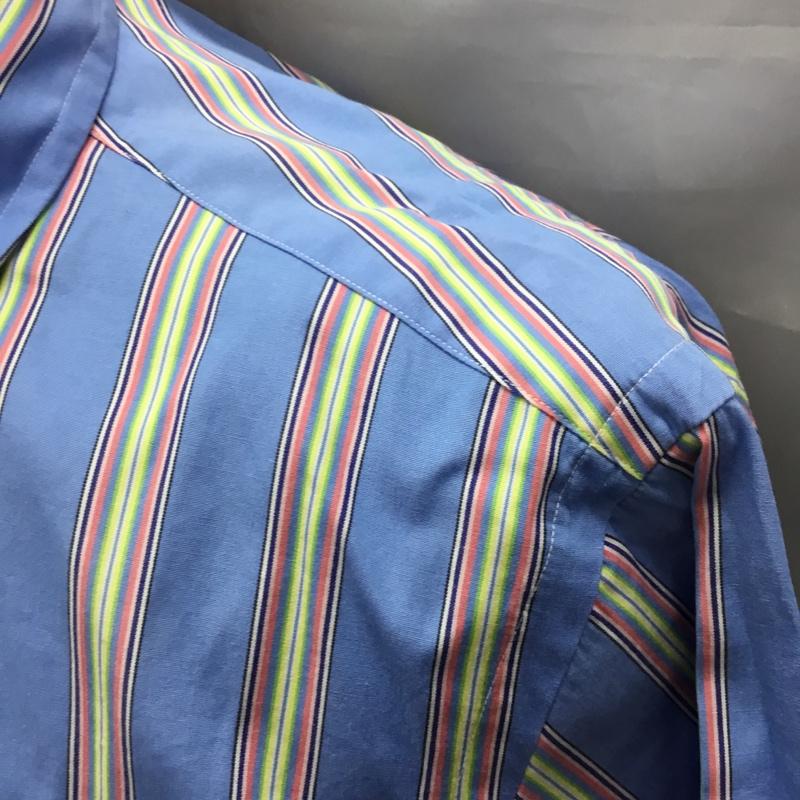 ラルフローレン RALPHLAUREN シャツ、ブラウス 半袖 ボタンダウン ストライプ S ワンポイント マルチカラー / マルチカラー /  メンズ USED 古着 中古 10117199