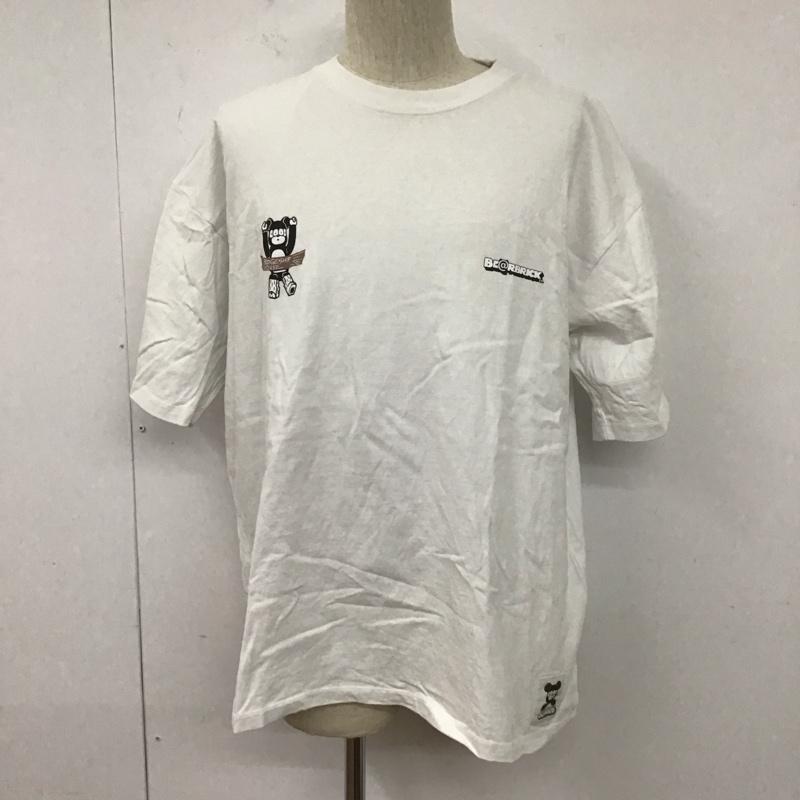 ジュンレッド JUNRed Tシャツ 半袖 半袖カットソー プリントTシャツ クルーネックカットソー L ロゴ、文字 白 / ホワイト /  メンズ USED 古着 中古 10127352