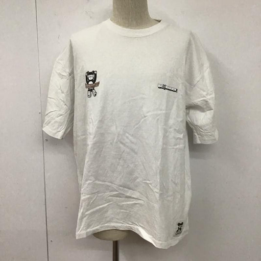 ジュンレッド JUNRed Tシャツ 半袖 半袖カットソー プリントTシャツ クルーネックカットソー L ロゴ、文字 白 / ホワイト /  メンズ USED 古着 中古 10127352