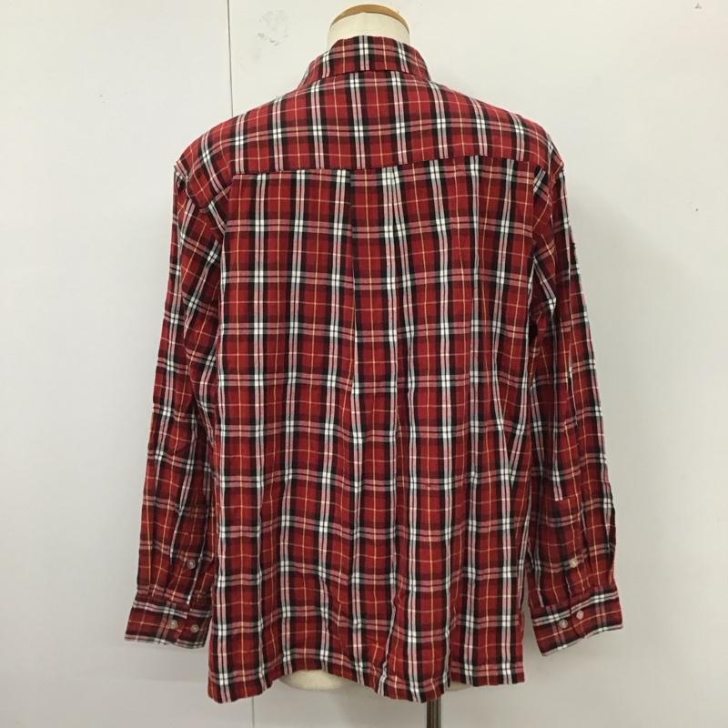 ジョニーブレイズ JOHNNYBLAZE シャツ、ブラウス 長袖 胸ポケット XXL チェック 赤 / レッド / X 白 / ホワイト / X 黒 / ブラック / X 黄 / イエロー /  メンズ USED 古着 中古 10121367