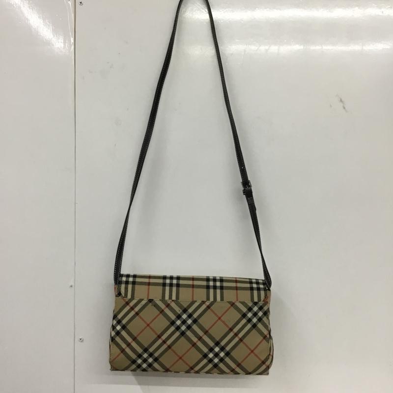 バーバリーブルーレーベル BURBERRY BLUE LABEL ショルダーバッグ ショルダーバッグ ノバチェック フリンジ チェック ベージュ / ベージュ / X 白 / ホワイト / X 黒 / ブラック / X 赤 / レッド /  レディース USED 古着 中古 10144341