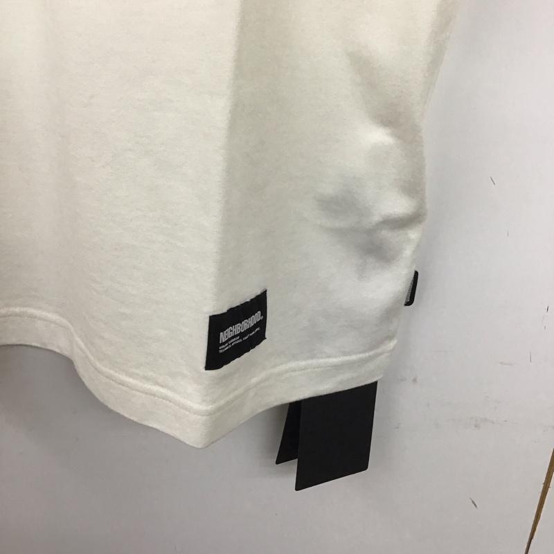 ネイバーフッド NEIGHBORHOOD Tシャツ 半袖 241fpnh-csm06 長袖Tシャツ クルーネックカットソー M ロゴ、文字 白 / ホワイト /  メンズ USED 古着 中古 10132288