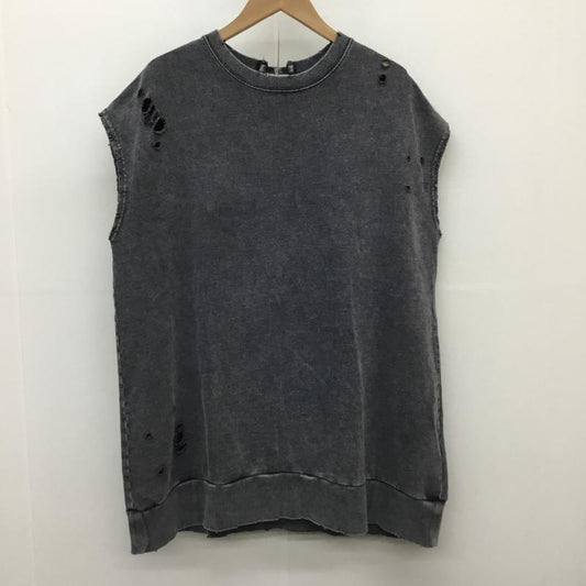 ジーナシス JEANASIS ベスト ベスト JS071662CF FREE ダメージ加工 灰 / グレー /  レディース USED 古着 中古 10143154