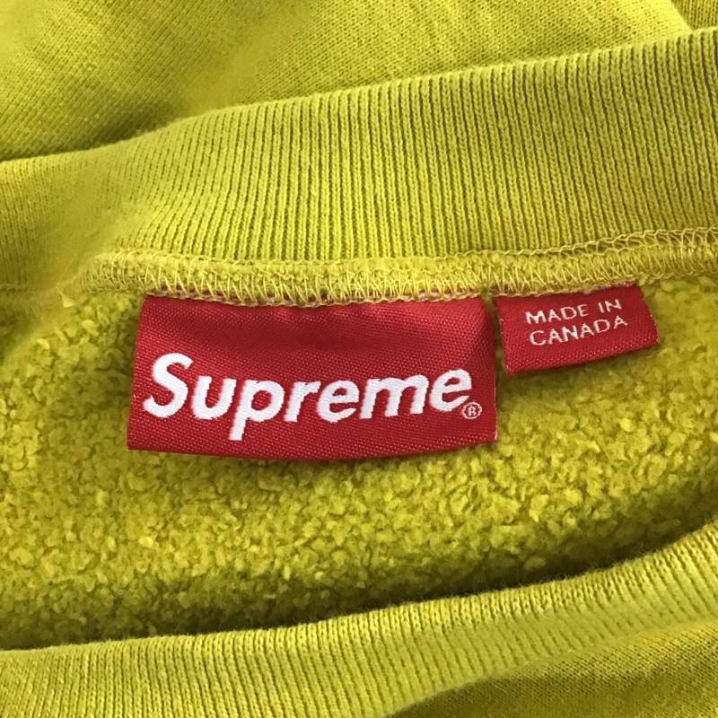 シュプリーム Supreme トレーナー 長袖 18AW BoxLogoCrewneck ボックスロゴクルーネックスウェット 長袖トレーナー XL ロゴ、文字 黄 / イエロー /  メンズ USED 古着 中古 10118070