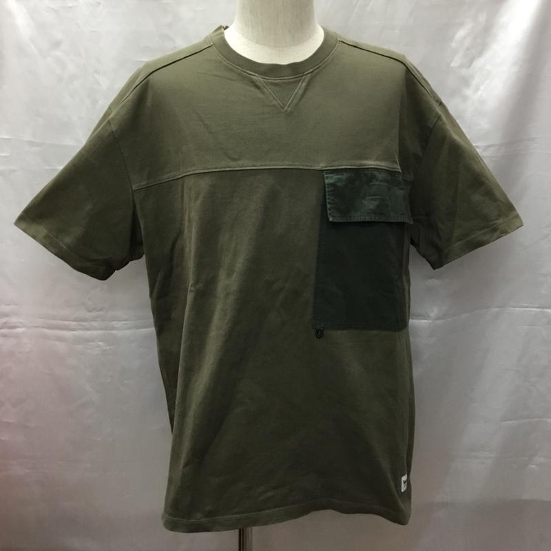 ティンバーランド Timberland Tシャツ 半袖 半袖カットソー プリントTシャツ クルーネックカットソー XL ロゴ、文字 カーキ / カーキ /  メンズ USED 古着 中古 10108381