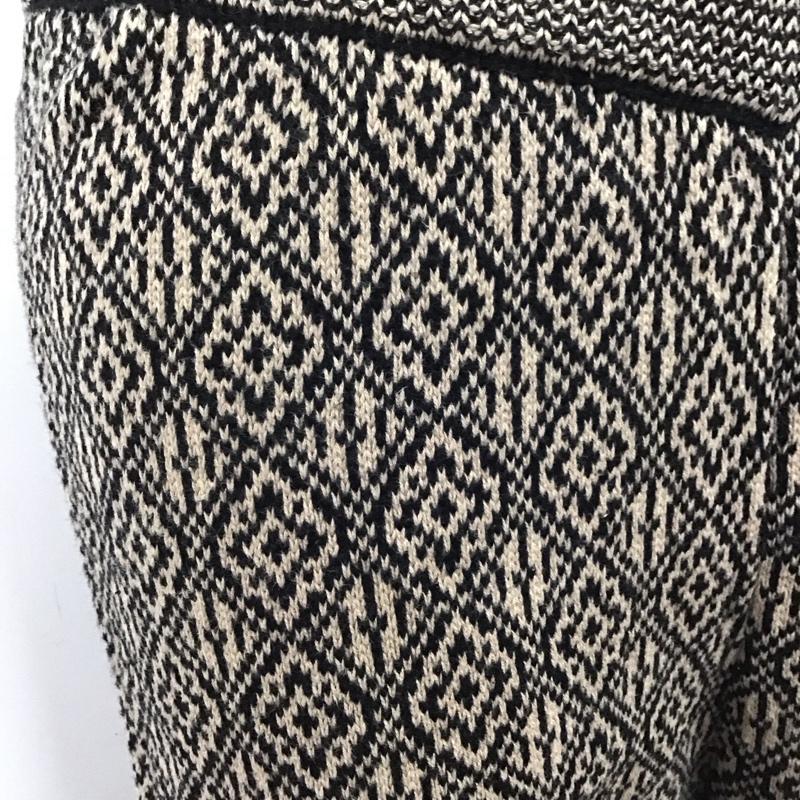 フリークスストア FREAK S STORE ボトムス ボトムス 213-3424 ニットパンツ フレアパンツ FREE 総柄 黒 / ブラック / X ベージュ / ベージュ /  レディース USED 古着 中古 10122148