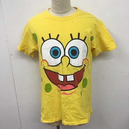 古着 USED Tシャツ 半袖 半袖カットソー プリントTシャツ クルーネックカットソー M キャラクター 黄 / イエロー /  メンズ USED 古着 中古 10126274