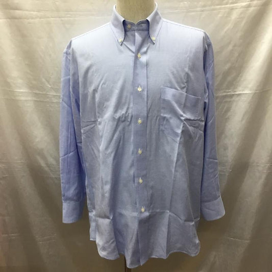 チャップス CHAPS シャツ、ブラウス 長袖 ボタンダウン 胸ポケット  水色 / ライトブルー /  メンズ USED 古着 中古 10115536