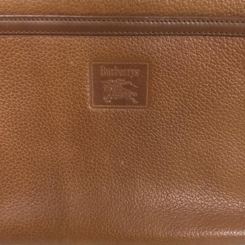 バーバリーズ BURBERRYS セカンドバッグ セカンドバッグ クラッチバッグ ロゴ、文字 茶 / ブラウン /  メンズ USED 古着 中古 10129955