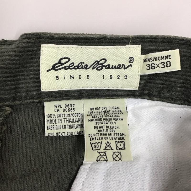 エディーバウアー Eddie Bauer パンツ ワークパンツ、ペインターパンツ コーデュロイパンツ ワイドパンツ ストレートパンツ カジュアルパンツ 36 無地 カーキ / カーキ /  メンズ USED 古着 中古 10113683
