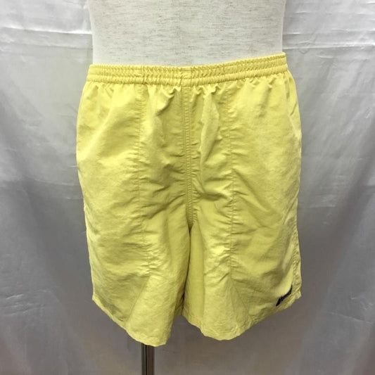 パタゴニア patagonia パンツ ショートパンツ 57021SP19 ショートパンツ ナイロンパンツ S ロゴ、文字 黄 / イエロー /  メンズ USED 古着 中古 10117519