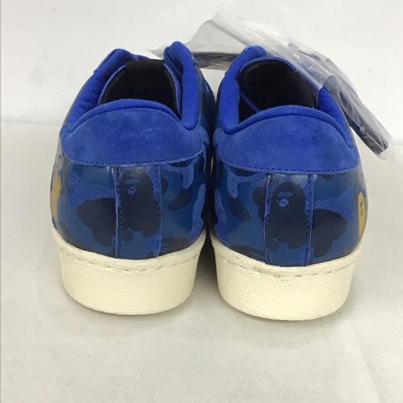 アディダス adidas スニーカー スニーカー S74775 スーパースター 80V UNDFTD BAPE 28.5cm ロゴ、文字 青 / ブルー /  メンズ USED 古着 中古 10141144