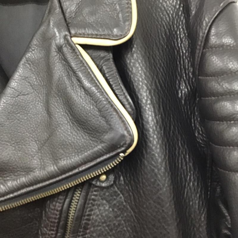 エンポリオアルマーニ EMPORIO ARMANI ジャケット、上着 ジャンパー、ブルゾン ジップアップジャケット レザージャケット アウター 無地 黒 / ブラック /  メンズ USED 古着 中古 10140263