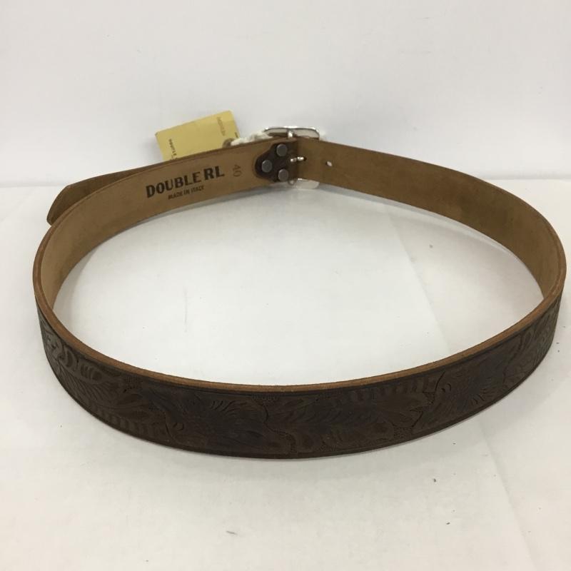 ダブルアールエル RRL ベルト・バックル ベルト レザー 総柄 茶 / ブラウン /  メンズ USED 古着 中古 10128809
