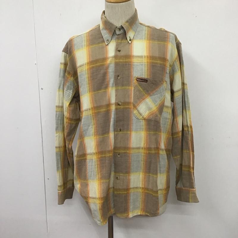 マルボロクラシックス MCS MARLBORO CLASSICS シャツ、ブラウス 長袖 ボタンダウン チェック M ロゴ、文字 マルチカラー / マルチカラー /  メンズ USED 古着 中古 10106806