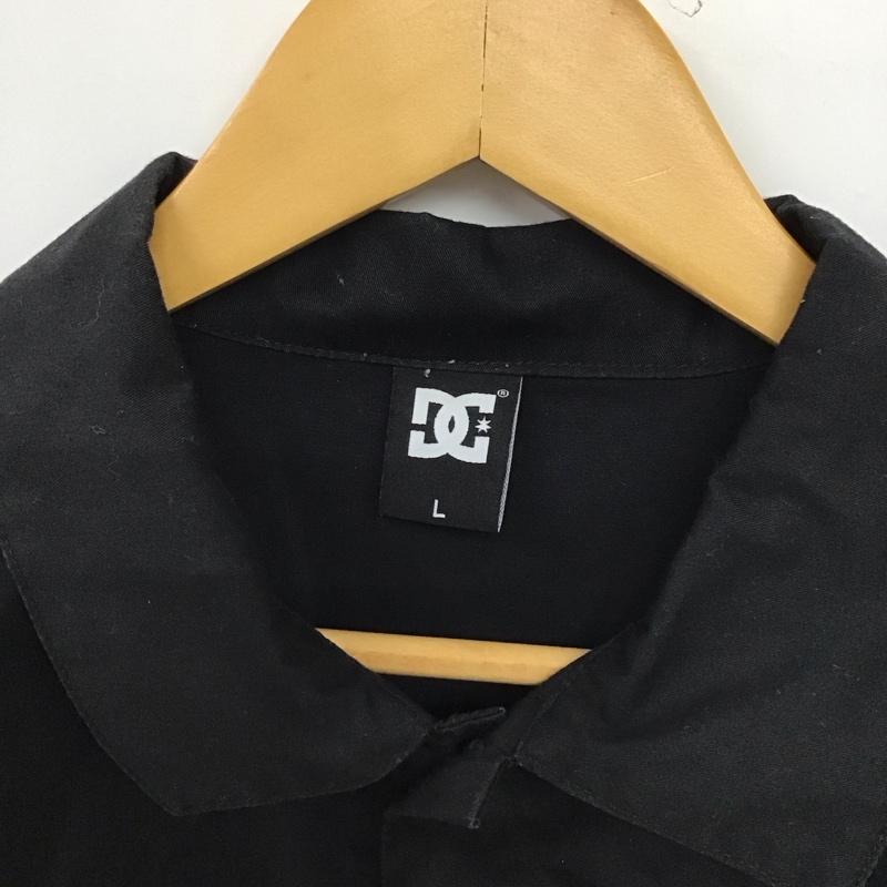 ディーシー DC シャツ、ブラウス 半袖 半袖シャツ プリントシャツ ポケットシャツ L ロゴ、文字 黒 / ブラック /  メンズ USED 古着 中古 10150124