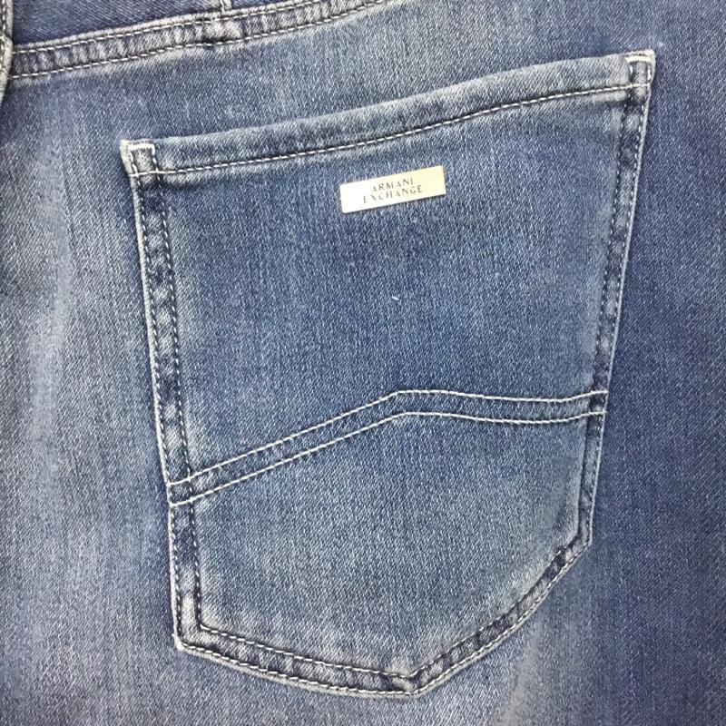 アルマーニエクスチェンジ ARMANI EXCHANGE パンツ デニム、ジーンズ デニムパンツ スリムパンツ ストレッチパンツ ジーンズ 34インチ 無地 インディゴ / インディゴ /  メンズ USED 古着 中古 10120098