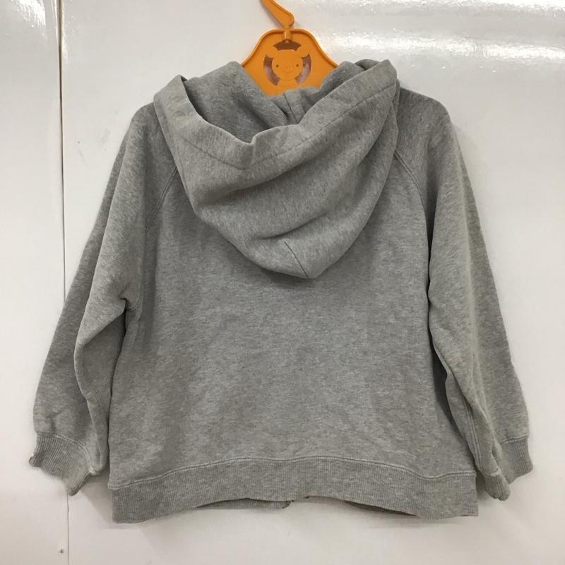 ベイプキッズ BAPEKIDS パーカー 長袖 BABY MILO フルジップ キッズ 110cm プリント 灰 / グレー /  ボーイズ USED 古着 中古 10116794