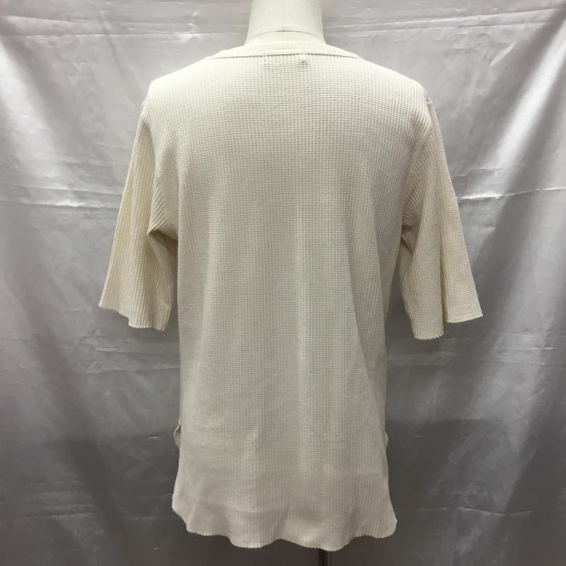 センスオブプレイスバイアーバンリサーチ SENSE OF PLACE by URBAN RESEARCH カットソー 半袖 AA65-11A030 ワッフル サーマル L 無地 アイボリー / アイボリー /  メンズ USED 古着 中古 10116084