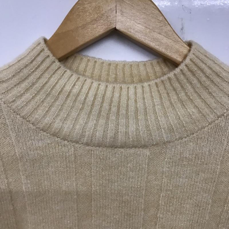 ザラ ZARA ニット、セーター 長袖 S 無地 ベージュ / ベージュ /  レディース USED 古着 中古 10139381