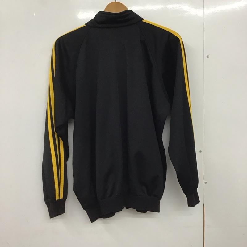 アディダス adidas ジャケット、上着 ジャケット、ブレザー ジップアップジャケット アウター ジャージ 古着 M ロゴ、文字 黒 / ブラック /  メンズ USED 古着 中古 10146990