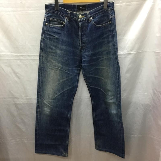 アーペーセー A.P.C. パンツ デニム、ジーンズ デニムパンツ ストレートパンツ ワイドパンツ カジュアルパンツ 31インチ 無地 インディゴ / インディゴ /  メンズ USED 古着 中古 10114843