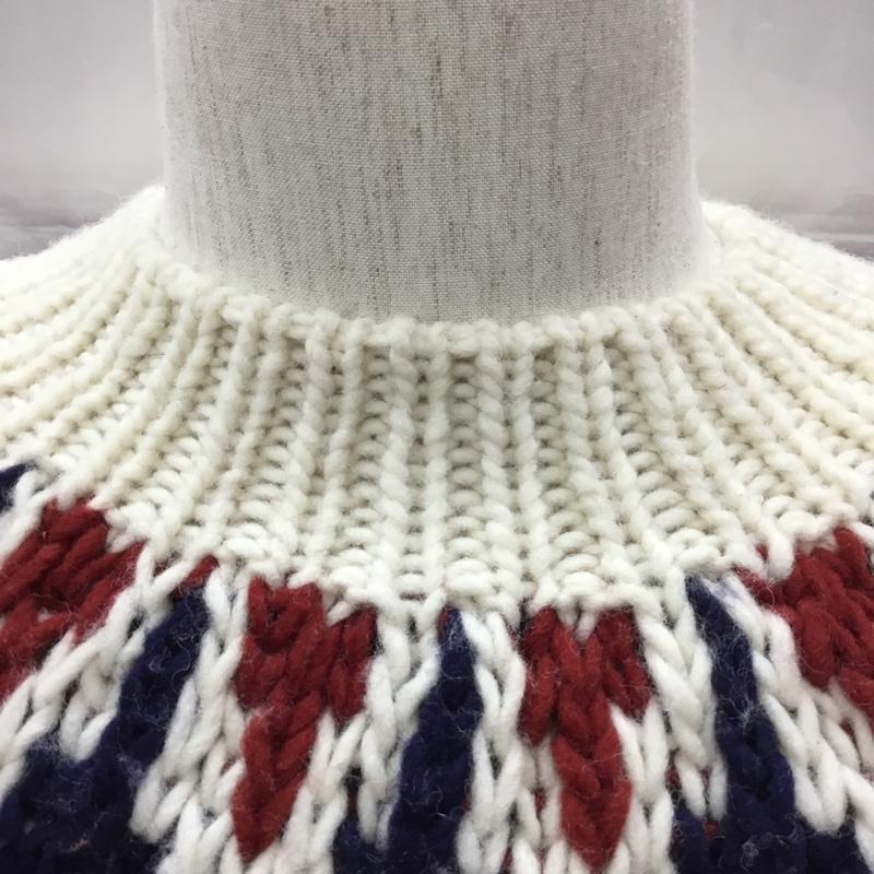 シップスカラーズ SHIPS COLORS ニット、セーター 長袖 長袖ニットカットソー ニット セーター クルーネックニット M 総柄 マルチカラー / マルチカラー /  メンズ USED 古着 中古 10113300