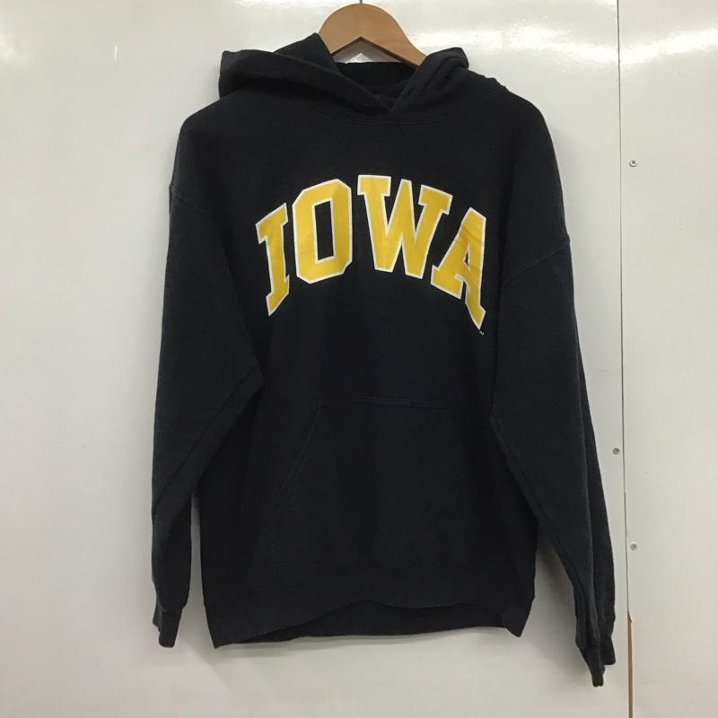 ギルダン GILDAN パーカー 長袖 長袖パーカー プルオーバーパーカー スウェット M ロゴ、文字 紺 / ネイビー /  メンズ USED 古着 中古 10148971