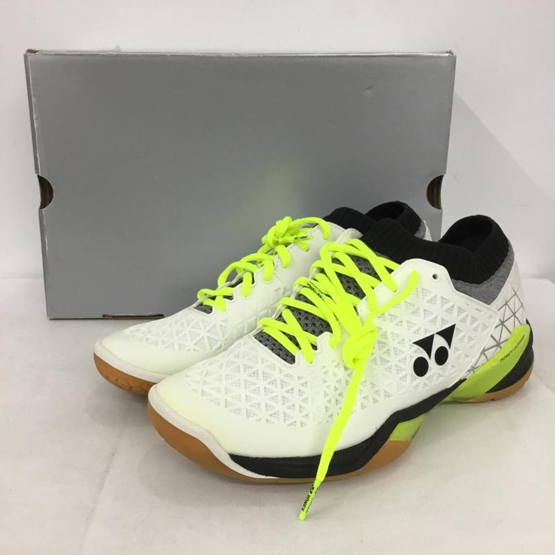 ヨネックス YONEX スニーカー スニーカー SHBELSZMD バドミントンシューズ パワークッション エクリプションZミッド 26cm 箱有 26.0cm ロゴ、文字 白 / ホワイト / X 黒 / ブラック / X 黄 / イエロー /  メンズ USED 古着 中古 10150019
