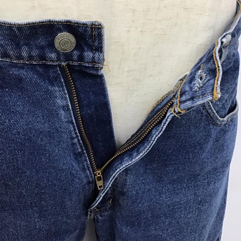 ポロジーンズカンパニー POLO JEANS COMPANY パンツ デニム、ジーンズ デニムパンツ ストレートパンツ ワイドパンツ カジュアルパンツ 34 無地 インディゴ / インディゴ /  メンズ USED 古着 中古 10114664