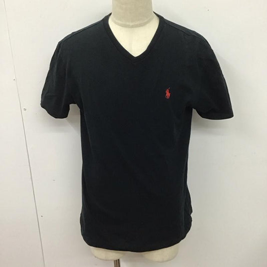 ポロバイラルフローレン Polo by RALPH LAUREN Tシャツ 半袖 半袖カットソー プリントTシャツ Vネックカットソー S ロゴ、文字 黒 / ブラック /  メンズ USED 古着 中古 10126725