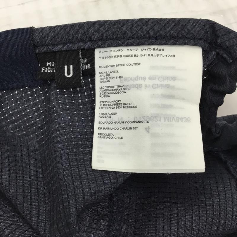 ミレー MILLET 帽子 キャップ MIV8436 パーフブレスキャップ サマーキャップ ロゴ、文字 紺 / ネイビー /  メンズ USED 古着 中古 10105750