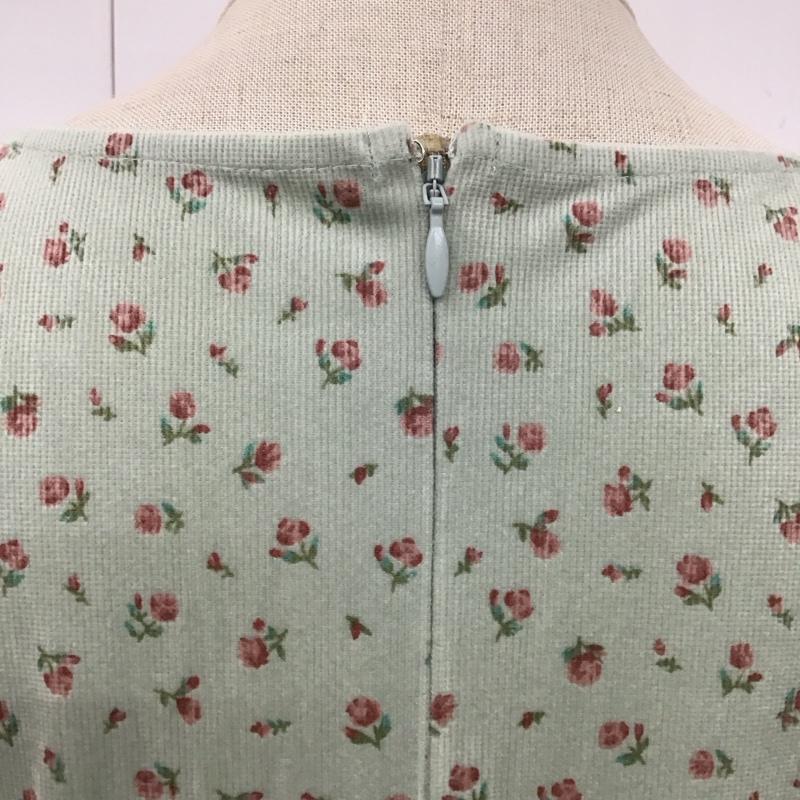 メリージェニー merry jenny ワンピース ロングスカート 282350303301-01 petit flower ティアード ジャンスカ FREE 花柄 薄緑 / ライトグリーン /  レディース USED 古着 中古 10112048