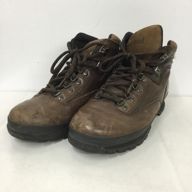 ティンバーランド Timberland ブーツ ショートブーツ ハイキングブーツ 9M ロゴ、文字 茶 / ブラウン /  メンズ USED 古着 中古 10143973