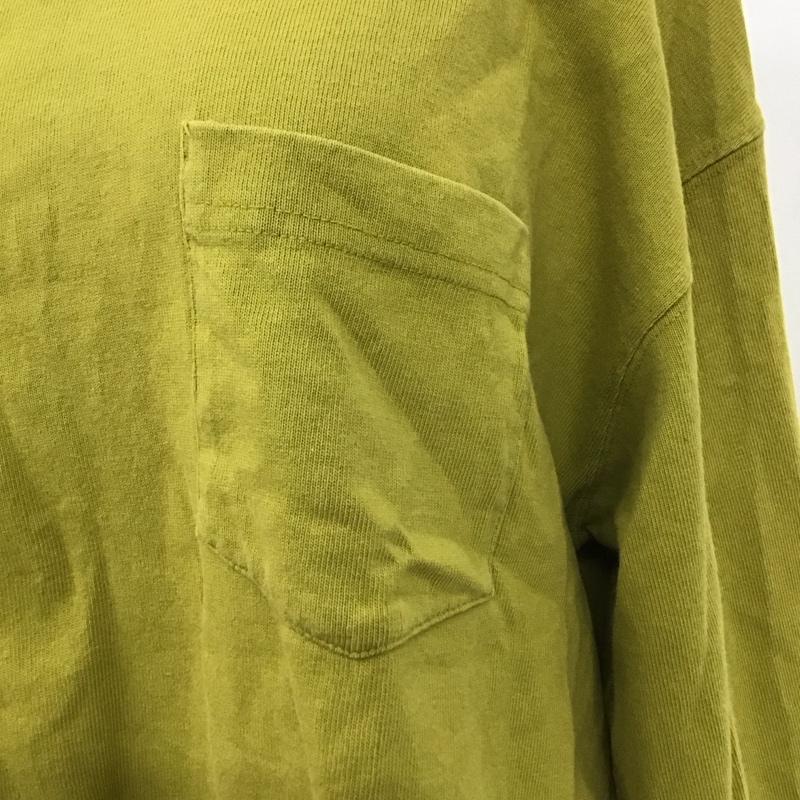 ザノースフェイス THE NORTH FACE Tシャツ 長袖 NTW32047 ロングスリーブ ヘビーコットンティー L ロゴ、文字 薄緑 / ライトグリーン /  レディース USED 古着 中古 10117393