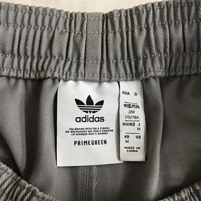 アディダス adidas パンツ ワークパンツ、ペインターパンツ h11372トレフォイルリラックスツイルパンツ トラックパンツ ワイドパンツ M ロゴ、文字 灰 / グレー /  メンズ USED 古着 中古 10115351