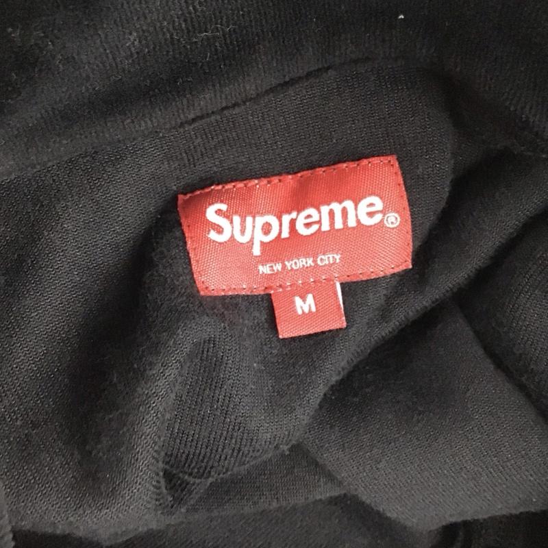 シュプリーム Supreme シャツ、ブラウス 半袖 ベロア生地フルジップ半袖シャツ M 無地 黒 / ブラック /  メンズ USED 古着 中古 10121751