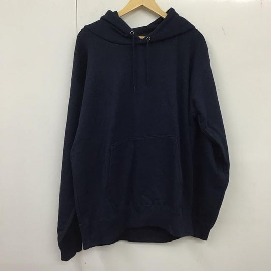 古着 USED パーカー 長袖 XXL 無地 紺 / ネイビー /  メンズ USED 古着 中古 10134878