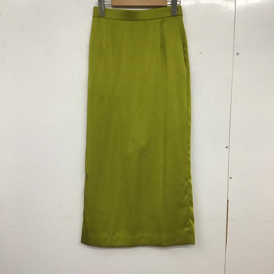 ユナイテッドアローズ UNITED ARROWS スカート ロングスカート 1524-162-4942 サテンタイトロングスカート 36 無地 薄緑 / ライトグリーン /  レディース USED 古着 中古 10138813