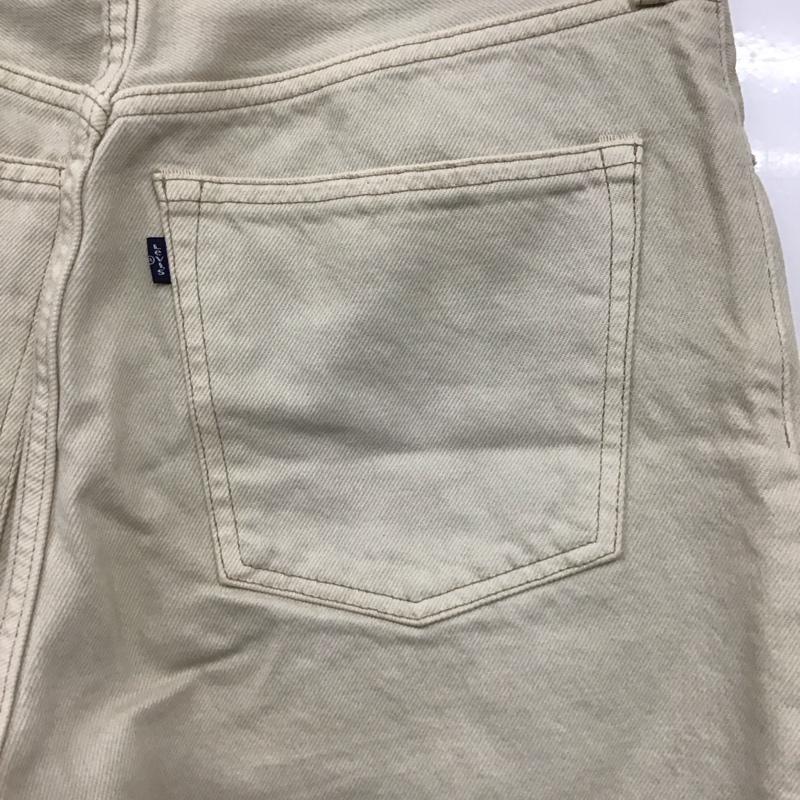 リーバイスメイドアンドクラフテッド Levi s Made & Crafted パンツ デニム、ジーンズ デニムパンツ ワイドパンツ カジュアルパンツ 27インチ 無地 白 / ホワイト /  メンズ USED 古着 中古 10143196