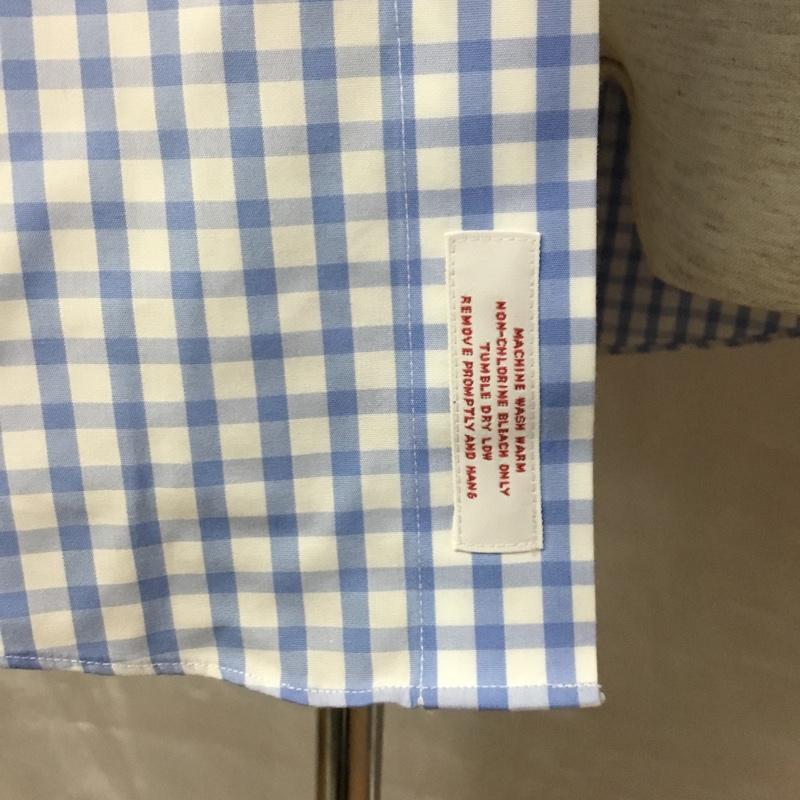 ブルックスブラザーズ BROOKS BROTHERS シャツ、ブラウス 長袖 チェック 白 / ホワイト / X 水色 / ライトブルー /  メンズ USED 古着 中古 10112783