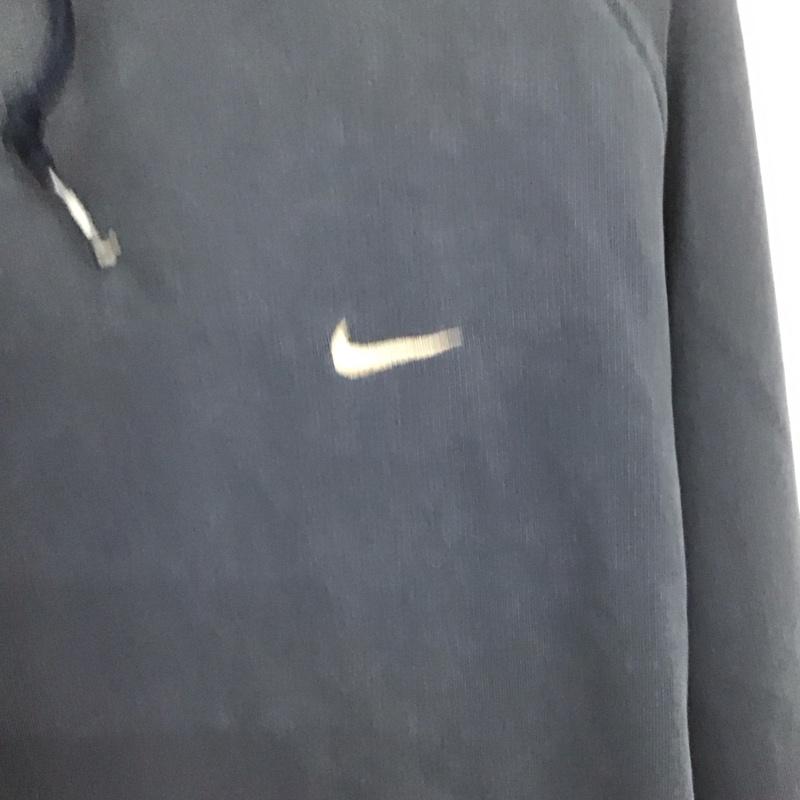 ナイキ NIKE パーカー 長袖 長袖パーカー プルオーバーパーカー スウェット L ロゴ、文字 紺 / ネイビー /  メンズ USED 古着 中古 10131438