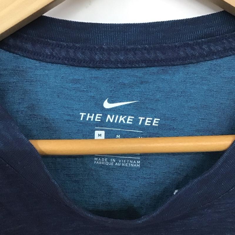 ナイキ NIKE Tシャツ 長袖 DA0650-451 M ロゴ、文字 紺 / ネイビー /  メンズ USED 古着 中古 10128510