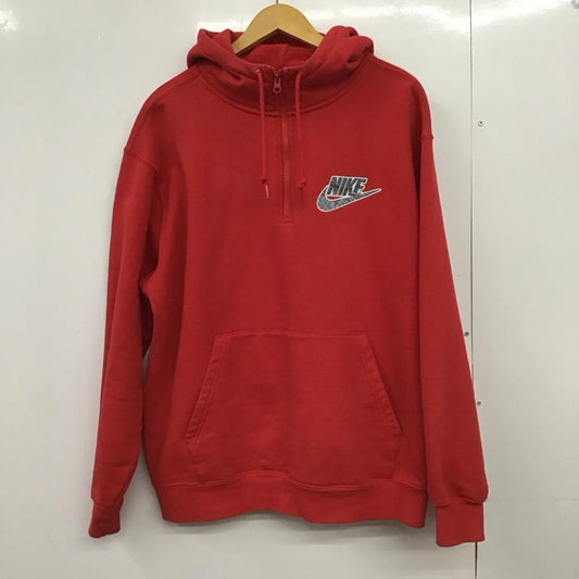 シュプリーム Supreme パーカー 長袖 SS21 SupremeNikeHalfZipHoodedSweatshirt ナイキパーカー L ロゴ、文字 赤 / レッド /  メンズ USED 古着 中古 10147378