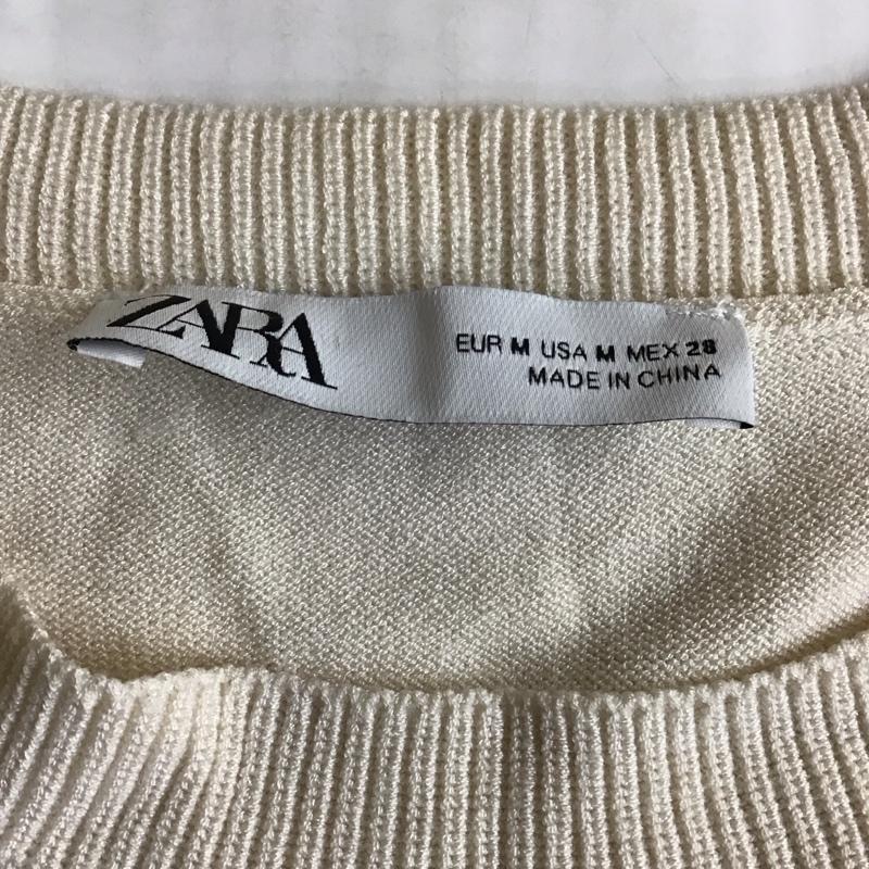 ザラ ZARA ワンピース ロングスカート 半袖ロングワンピース ボーダーワンピース M ボーダー柄 ベージュ / ベージュ /  レディース USED 古着 中古 10117939