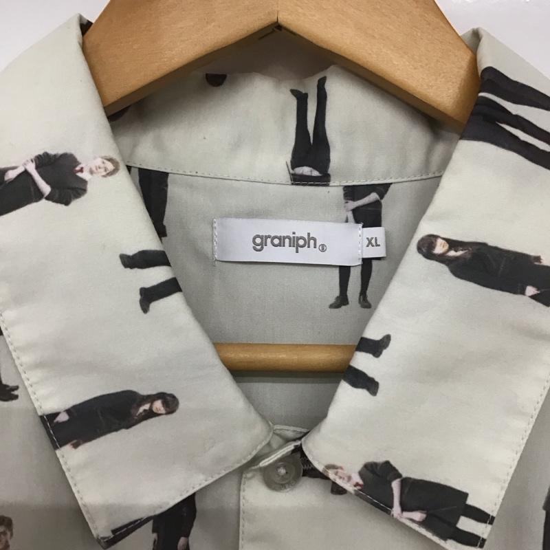 グラニフ graniph シャツ、ブラウス 半袖 半袖シャツ プリントシャツ ポケットシャツ ハリーポッター XL プリント 白 / ホワイト /  メンズ USED 古着 中古 10140121