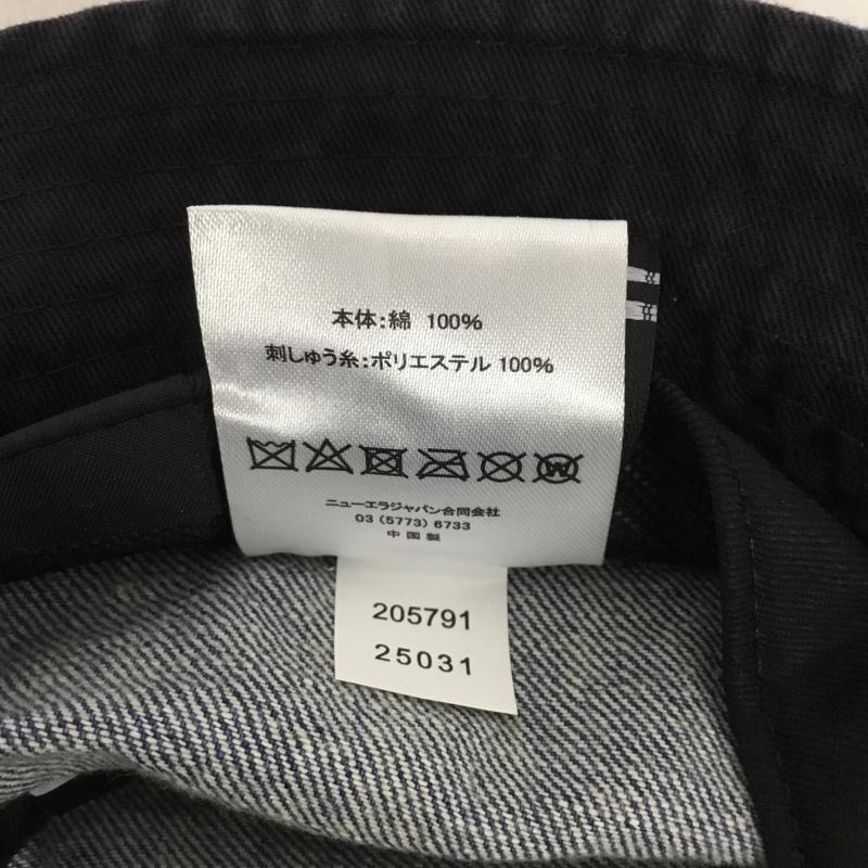 ニューエラ NEW ERA 帽子 ハット ニューヨーク ヤンキース ウォッシュドデニム NY バケットハット ロゴ、文字 X ダメージ加工 水色 / ライトブルー /  メンズ USED 古着 中古 10145790