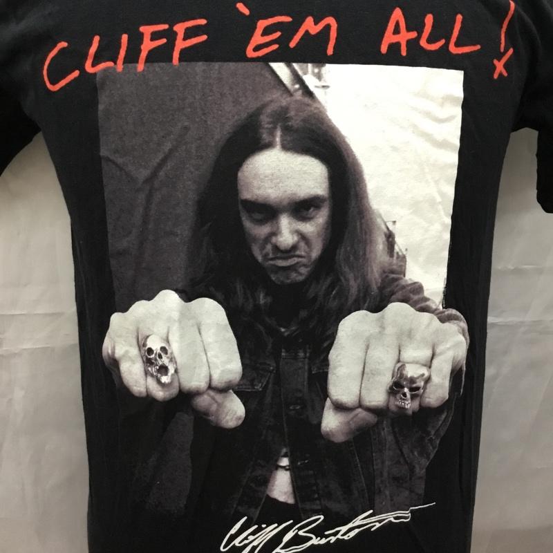 ギルダン GILDAN Tシャツ 半袖 METALLICA Cliff Em All バンドT M プリント 黒 / ブラック /  メンズ USED 古着 中古 10111346