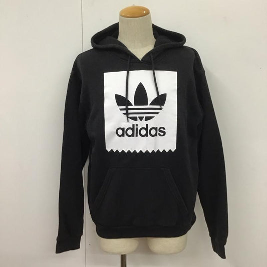 アディダス adidas パーカー 長袖 EC7323 SOLID BB HD プルオーバー 裏起毛 L ロゴ、文字 黒 / ブラック /  メンズ USED 古着 中古 10110823
